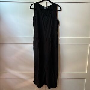 VTG Ivy linen Black Sleeveless Dress